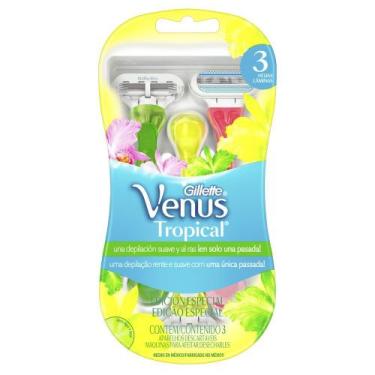 Imagem de Aparelho de Depilação Gillette Venus Tropical 3 Unidades