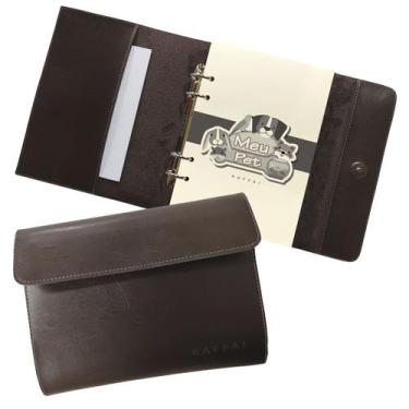 Imagem de Agenda Meu Pet 161-R Raffai Couros, Café
