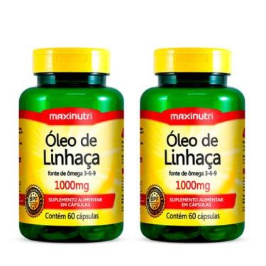 Imagem de Kit 2 Óleo de Linhaça 60 Capsulas 1000mg  Maxinutri