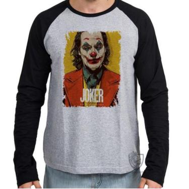 Imagem de Camiseta Manga Longa Coringa  coloque um sorriso - Empório Dutra, P  a