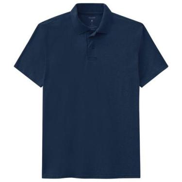 Imagem de Camisa Polo Malha Masculina Malwee Ref. 4430, Azul marinho, P