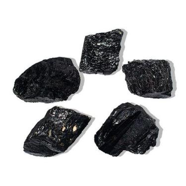 Imagem de 05 Turmalina Preta Pedra Natural 250 a 300g Média 7cm Tipo B - Cristai