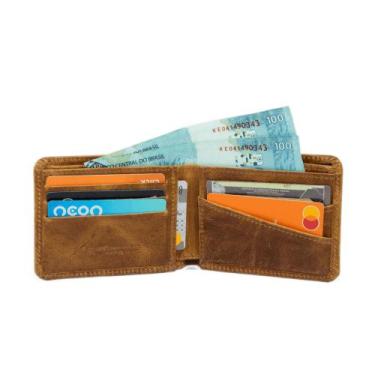 Imagem de Carteira Luxo Para Vários Documentos Em Couro  - PampasCountry, Carame