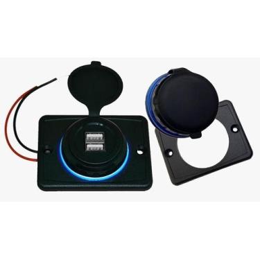 Imagem de Tomada Usb Para Carro Portatil 2 Usb RS1123 Universal - Roadstar 