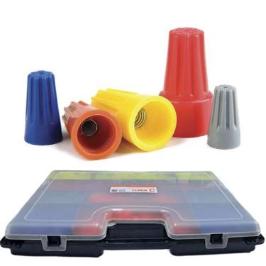 Imagem de Caixa 1000 Conectores De Torção Emenda Fios Cabos 0,8 A 16mm - DMTI