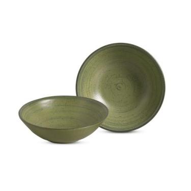 Imagem de Conjunto 6 bowls decorados 300 ml Kya Olive - Alleanza Cerâmica