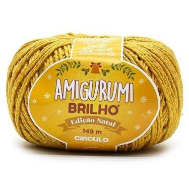 Imagem de Fio Amigurumi Brilho Natal Círculo 80g, 7030 MOSTARDA