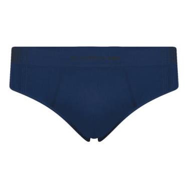Imagem de Cueca Selene Masculina Slip Microfibra sem costura Original, Azul, P