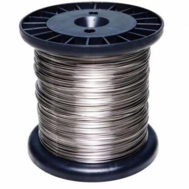 Imagem de Carretel Arame Aço Inox Cerca Elétrica Fio 0,70mm Bobina 293 Metros - 