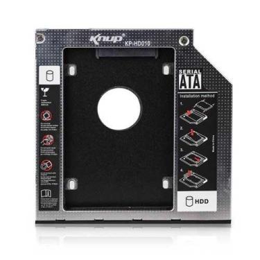 Imagem de Gaveta caddy p/hd/ssd sata 2,5 kp-hd010 knup 9,5mm