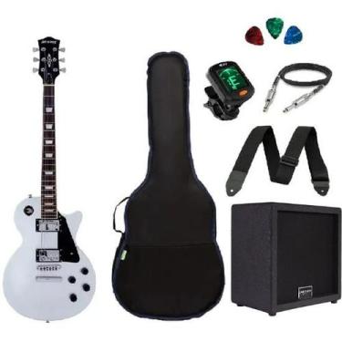 Imagem de Kit Guitarra Strinberg Les Paul LPS230 SL Silver + Amplificador + Aces