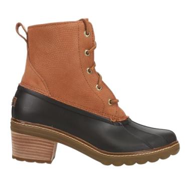 Imagem de Sperry Bota de neve feminina Saltwater Heel, Cobra marrom, 8