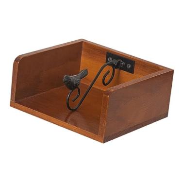 Imagem de IEUDNS Porta-guardanapo rústico, dispensador de letras, multiuso, mesa, retrô, caixa de tecido, dispensador de tecido para, banheiro