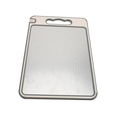 Imagem de Tábua de Cortar Dupla Face Antiderrapante de Plástico Em Aço Inoxidável para Cozinha