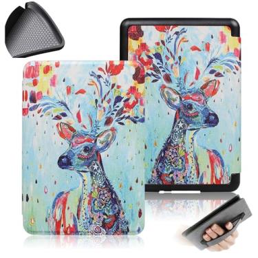 Imagem de GUKSRASO Capa para Uma Edição de 7 Polegadas 2024 Kindle Paperwhite/Signature (12ª Geração) e Kindle Colorsoft Signature Edition ， Com Alça de Mão e Tampa Traseira de TPU Soft