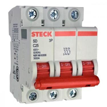 Imagem de Disjuntor Steck ''Din'' Tripolar 25A. C
