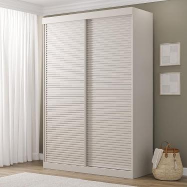 Imagem de Guarda-Roupa Samambaia 2 Portas Ripado CabeCasa MadeiraMadeira Off White
