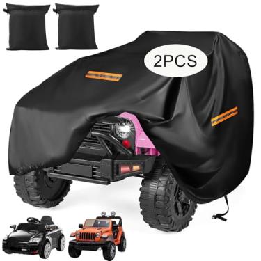 Imagem de Capa de carro infantil, grande passeio em caminhão brinquedos carro para crianças capa impermeável 2 peças