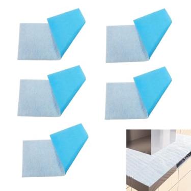 Imagem de NentMent Pacote com 5 capas protetoras para exaustores de 50 x 89 cm, almofada absorvente de óleo, filtros de bandeja de óleo para exaustor embaixo do armário, capôs de parede para cozinha, corte