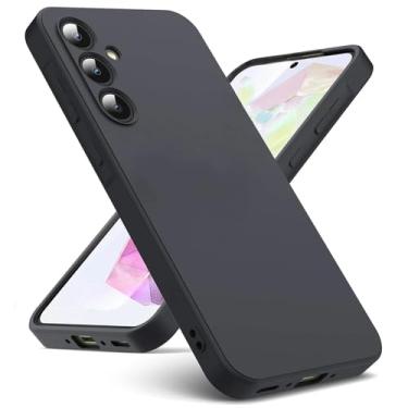 Imagem de Capa Capinha de Silicone Preta Compatível Com Samsung Galaxy A55 Tela de 6.6 Polegadas (Hard Glass Store)