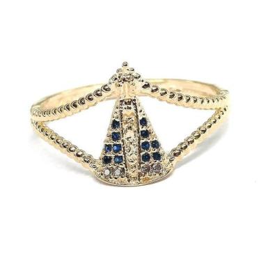 Imagem de Anel de ouro 18k Nossa Senhora Aparecida - Elegancy Joias, 27