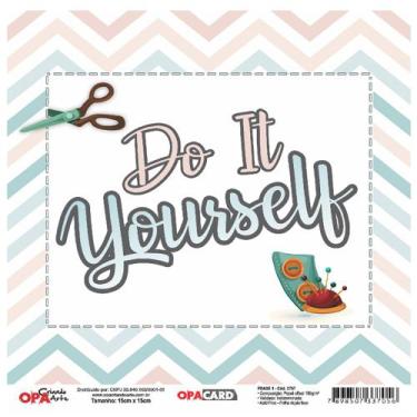 Imagem de Papel Scrapbook Frase 1 Opacard 180g 15x15 Repeteco - 2757