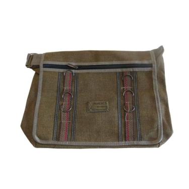 Imagem de Bolsa Carteiro transversal Tiracolo Pasta Masculina De Lona - Novo Séc