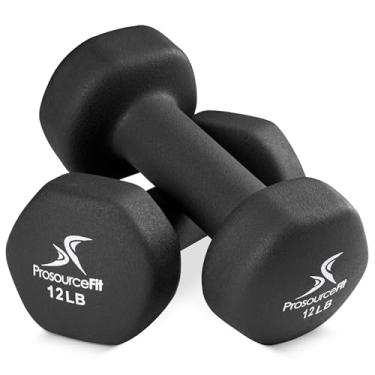 Imagem de ProsourceFit Haltere de neoprene revestido para aderência antiderrapante, 5,4 kg