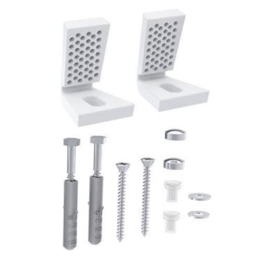 Imagem de Kit fixacao lateral para bacia sanitaria roco