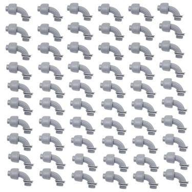 Imagem de Wocloer Conector de conduíte flexível de PVC de 90 graus, conector de conduíte flexível listado pela UL (pacote com 60)