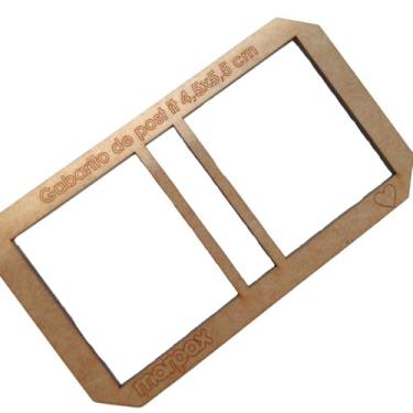 Imagem de Gabarito para Post It 4,5x5,5 cm em MDF Marpax