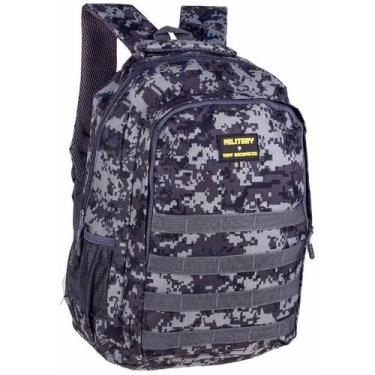 Imagem de Mochila Escolar Camuflada Militar Exercícito Reforçada Tam G - Yepp