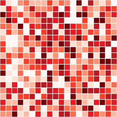 Imagem de Papel De Parede Adesivo Pastilhas Tons De Vermelho Degradê Lavável 3m