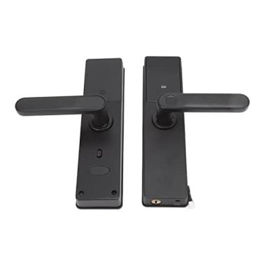 Imagem de Maçaneta de portão inteligente, liga de zinco 6V, cinco métodos de desbloqueio, fácil instalação, combinação de impressão digital, modo mudo para casa