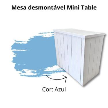 Imagem de mesa balcao desmontavel para festa - Nieros, Azul