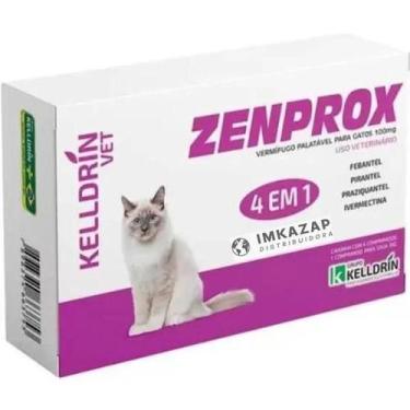 Imagem de Antiparasitário 4 em 1 ZENPROX para Cães e Gatos de Todas as Raças e T