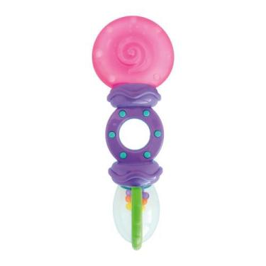 Imagem de Mordedor Chocalho Rattle & Teethe Bright Starts Texturizado e Livre de