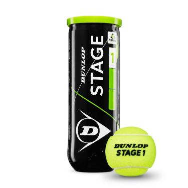Imagem de Bola de Tênis Dunlop Stage 1 Verde (75% de pressão)