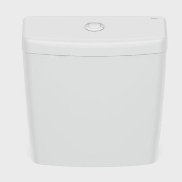 Imagem de Caixa Acoplada Louça Sanitária 6L Logasa Parati Botão Superior Descarga Simples