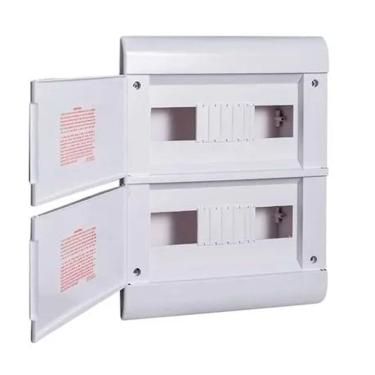 Imagem de Caixa Distribuição Quadro Luz 24 Din Embutir Steck Ouro Box