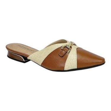 Imagem de Mule Piccadilly Maxi Silvia 279042 Conhaque/Natural-Feminino