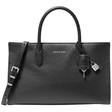 Imagem de Michael Kors Bolsa média Scarlett, Ferragens prateadas/pretas, One Size