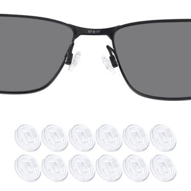 Imagem de DROGO 6 pares de almofadas de nariz de substituição de silicone macio para Maui Jim Baby Beach/Kahuna/Kawika/Mahina/Wiki Wiki; para Oakley WireTap/Whisker/Crosshair 2.0 OO4044/Half Wire 2.0 óculos