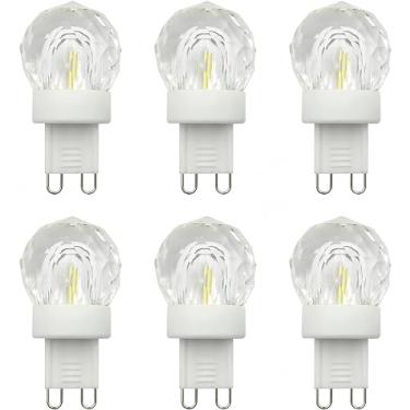 Imagem de BesYouSel Lâmpada Led G9 2W Mini Globo De Cristal (Equivalente A 20W) Lâmpada Decorativa De Vidro Tipo Espiga G9 Base De Cerâmica De Dois Pinos Para Iluminação Doméstica Luz De Teto Com Ângulo De 36