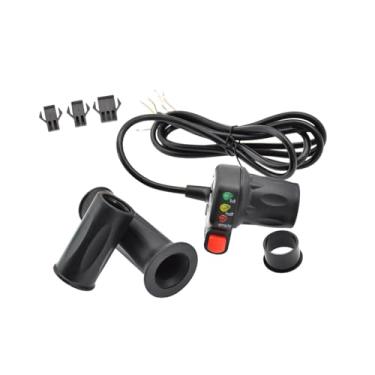 Imagem de Colaxi Torcer o acelerador de grip mann -speed de aceleração do acelerador de controle de velocidade do guidão de controle de barraca de bicicleta elétrica, 48v