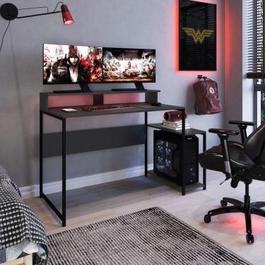 Imagem de Mesa Gamer com Espaço para Gabinete RYZE 4500 Preto Grafite