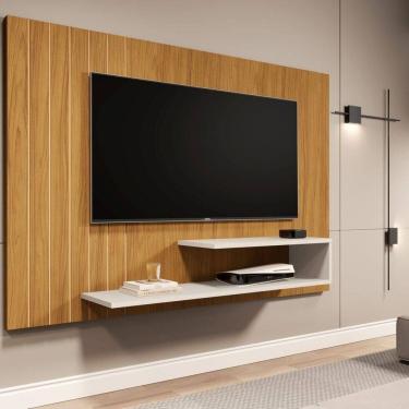 Imagem de Painel de Tv 50 Polegada 150cm X 100cm Marrom/Off White