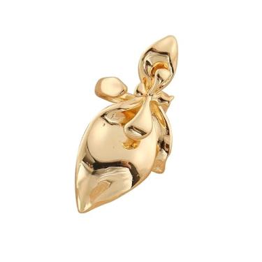 Imagem de OIDIMS Elegante anel de declaração de coquetel com nó de laço para mulheres, banhado a ouro 18 K, hipoalergênico, aliança de noivado ajustável, aberto, moda, grande, nó de amarrar, anéis exagerados