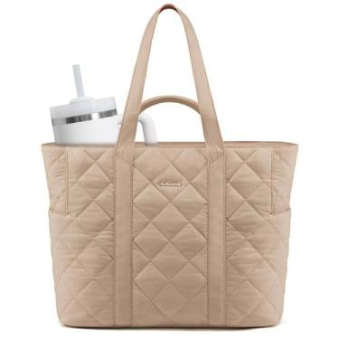 Imagem de Sacola LOVEVOOK Puffer para mulheres com zíper, capacidade de 26L