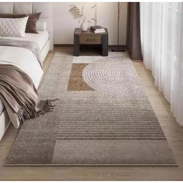 Imagem de Tapete de imitação de caxemira para sala de estar, quarto, cabeceira, decorativo, macio e confortável, lavável (120 x 200 cm (3,9 x 6,5 pés)/FYR 4)